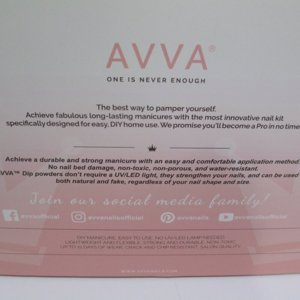 NEW Avva Dip Powder Pro Kit for Nails Innovative System Includes 4 Dip Powders - Picture 6 of 7